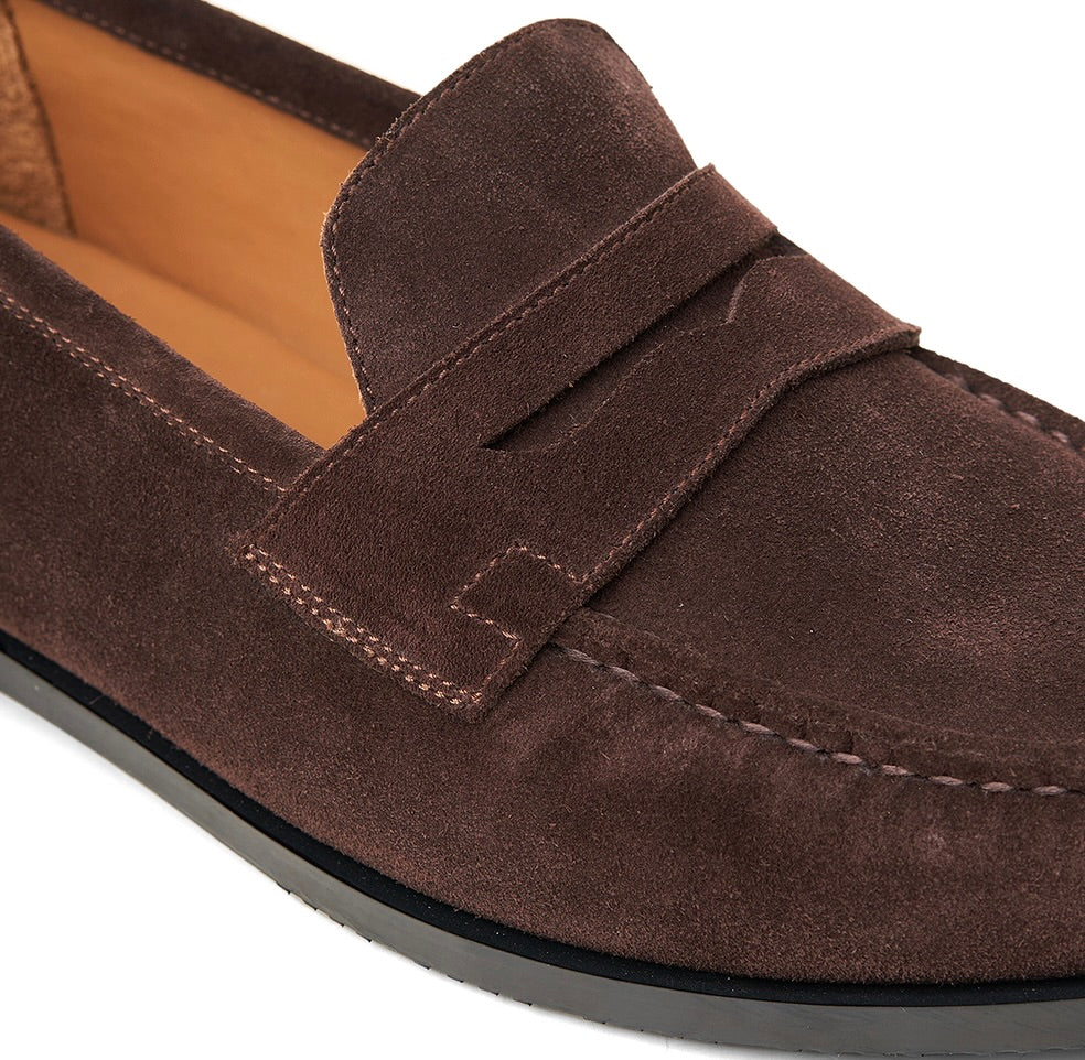 Oak Hill Suede Dark Brown